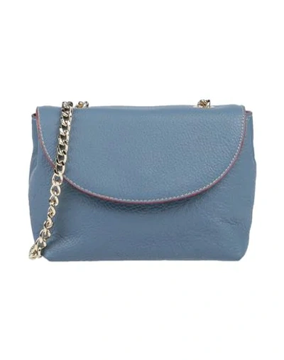 Shop Franco Pugi Handbags In Slate Blue