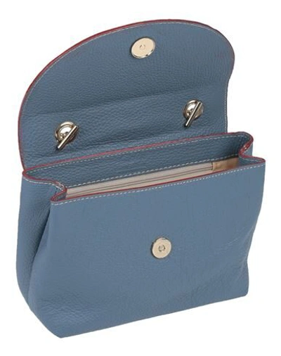 Shop Franco Pugi Handbags In Slate Blue