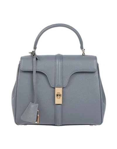 Shop Celine Handbag In Grey