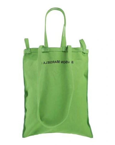 Shop Mm6 Maison Margiela Handbags In Light Green