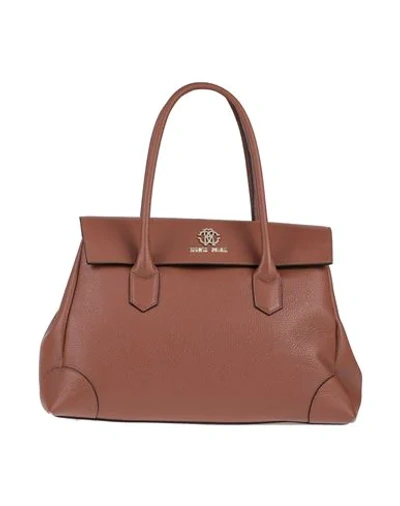 Shop Roberto Cavalli Handbags In Brown