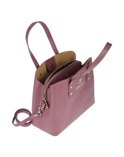 Shop Roberto Cavalli Handbags In Mauve