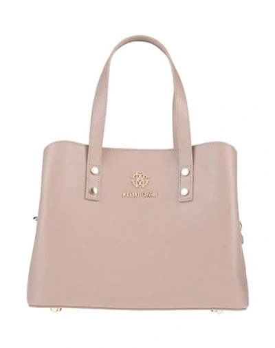 Shop Roberto Cavalli Handbags In Light Brown