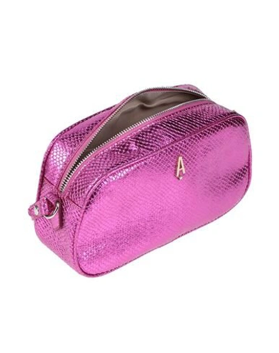 Shop Aniye By Woman Cross-body Bag Fuchsia Size - Polyurethane, Polyester, Viscose, Aluminum, Metal In Pink