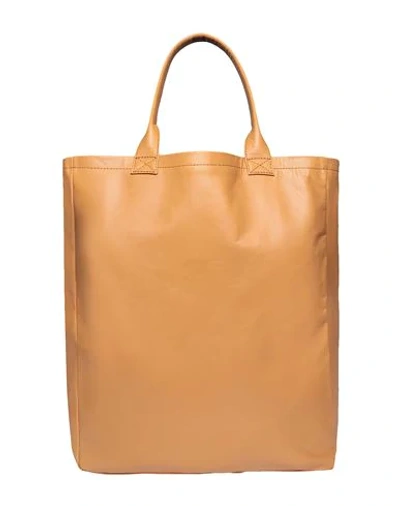 Shop 8 By Yoox Handbag Camel Size - Soft Leather In Beige