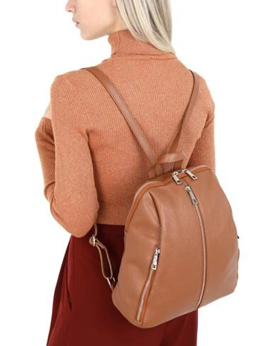 Shop Tuscany Leather Backpacks In Tan