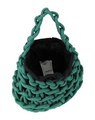 Shop Alienina Handbags In Emerald Green