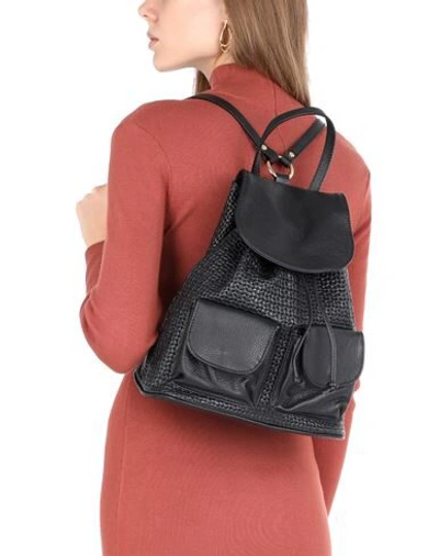 Shop Tuscany Leather Backpacks In Black