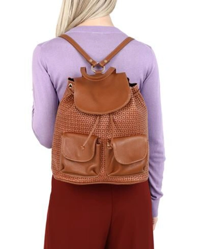 Tuscany Leather Backpacks In Tan