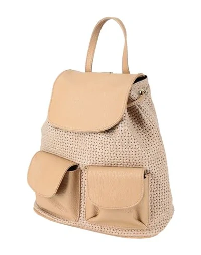 Shop Tuscany Leather Backpacks In Sand