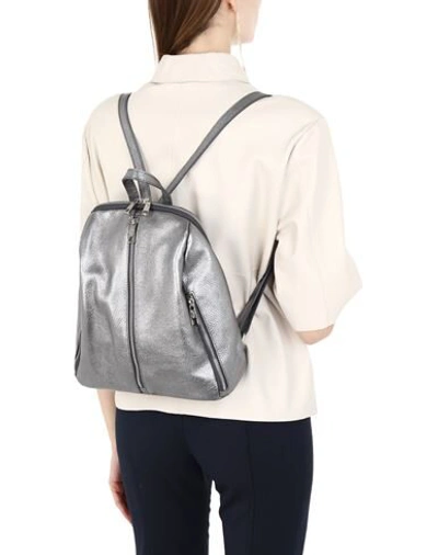 Shop Tuscany Leather Backpacks In Silver