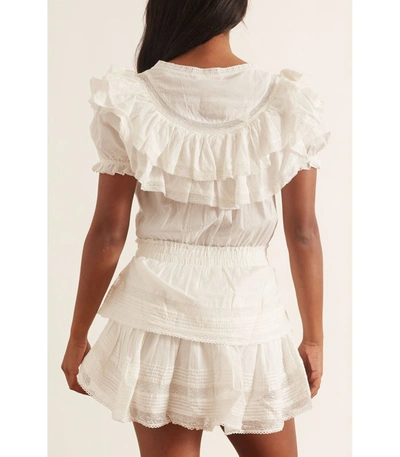 Shop Loveshackfancy Liv Dress In Antique White