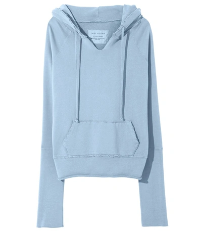 Shop Nili Lotan Janie Hoodie In Light Blue