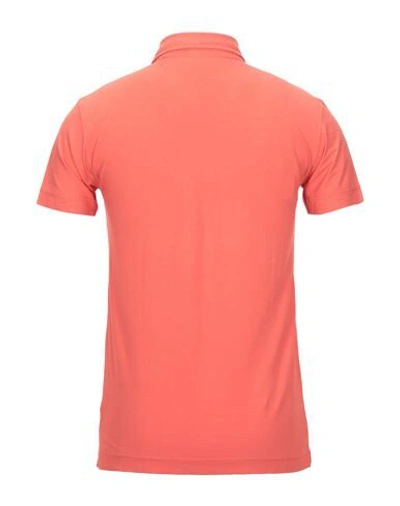 Shop Drumohr Polo Shirts In Orange