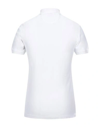 Shop Isaia Polo Shirts In White