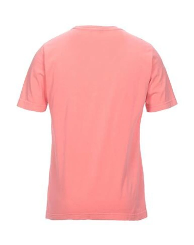 Shop Drumohr Man T-shirt Salmon Pink Size S Cotton