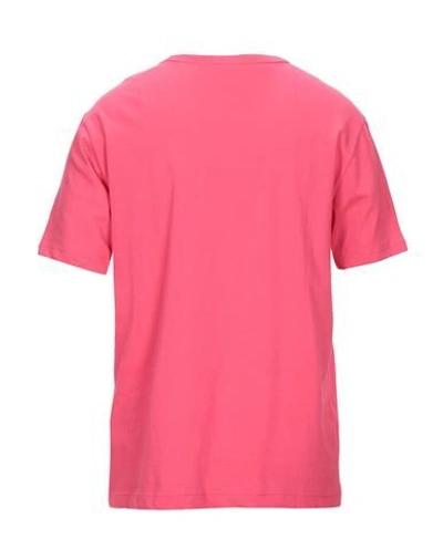 Shop Champion Man T-shirt Fuchsia Size M Cotton In Pink
