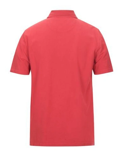 Shop Alpha Studio Polo Shirts In Red