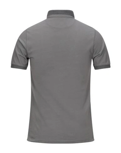 Shop Alpha Studio Polo Shirts In Grey
