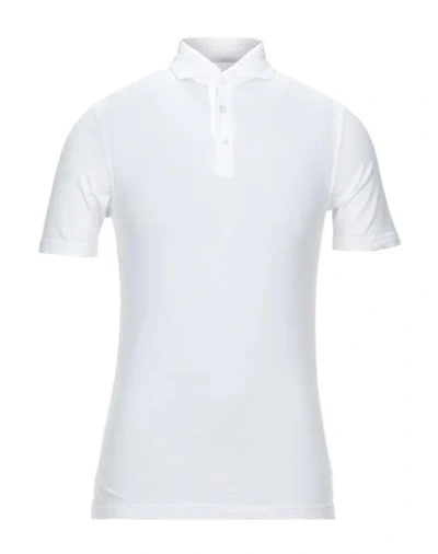Shop Fedeli Polo Shirts In White