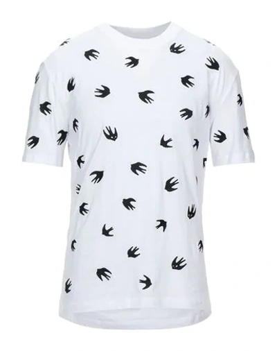 Shop Mcq By Alexander Mcqueen Mcq Alexander Mcqueen Man T-shirt White Size L Cotton, Modal, Polyester
