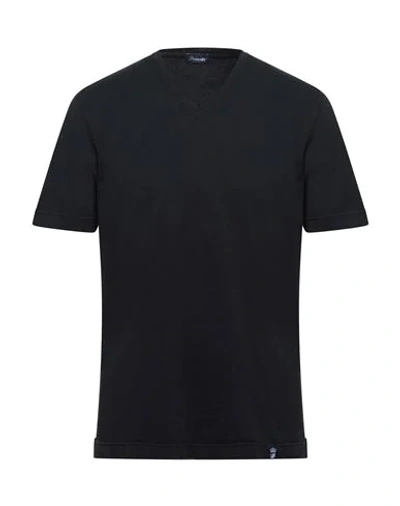 Shop Drumohr T-shirts In Black