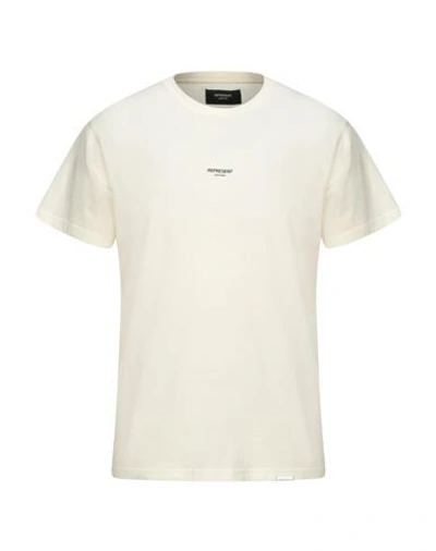 Shop Represent T-shirts In Ivory