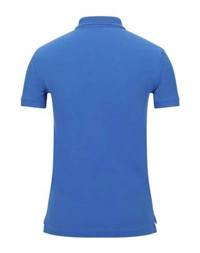 Shop Polo Ralph Lauren Man Polo Shirt Azure Size L Cotton