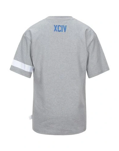 Shop Gcds Man T-shirt Grey Size Xs Cotton