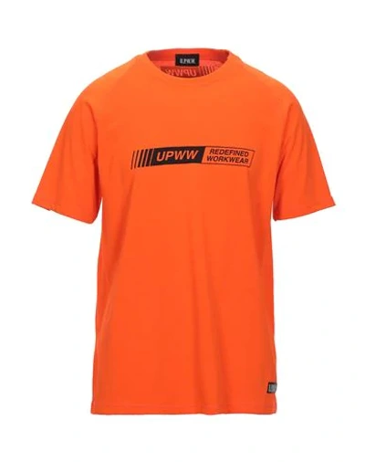 Shop Upww U. P.w. W. Man T-shirt Orange Size S Polyester