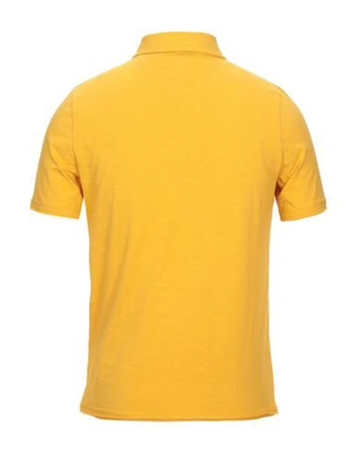 Shop Alpha Studio Polo Shirts In Yellow