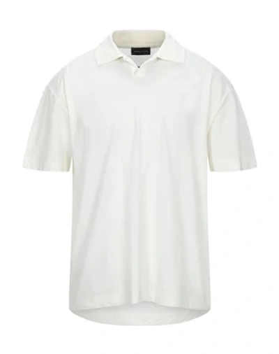 Shop Roberto Collina Polo Shirts In Ivory