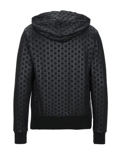 Shop Balmain Hooded Sweatshirt In Black