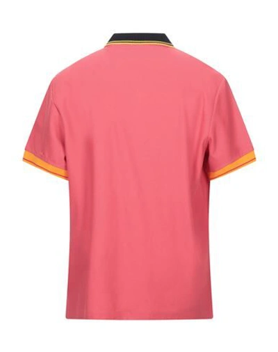 Shop Burberry Polo Shirt In Coral