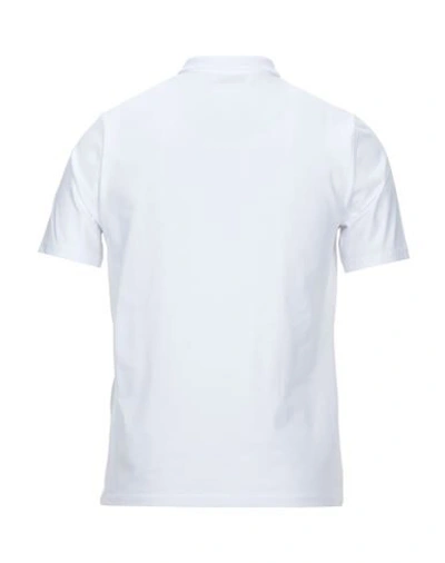 Shop Alpha Studio Polo Shirts In White