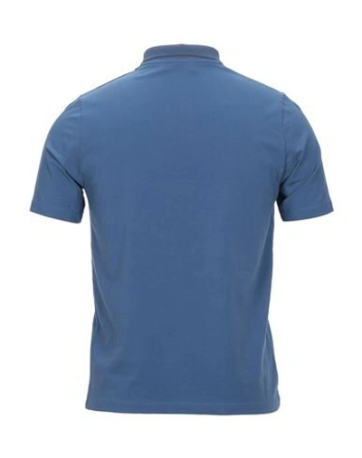 Shop Alpha Studio Polo Shirts In Blue