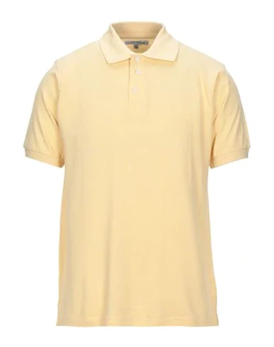 Shop Hardy Crobb's Man Polo Shirt Light Yellow Size Xl Cotton