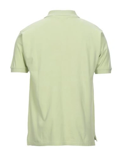 Shop Hardy Crobb's Man Polo Shirt Light Green Size L Cotton