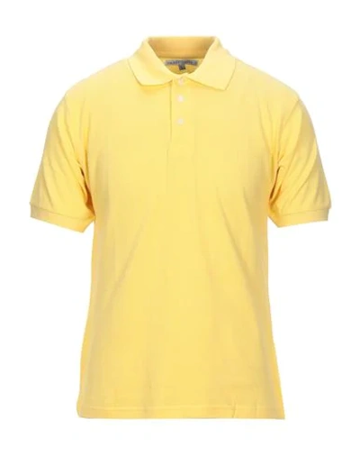 Shop Hardy Crobb's Man Polo Shirt Yellow Size M Cotton