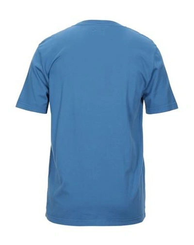Shop Fedeli T-shirts In Slate Blue