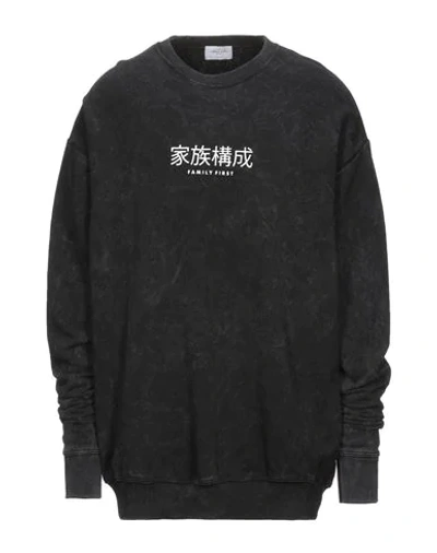 Shop Family First Milano Man Sweatshirt Black Size M Cotton