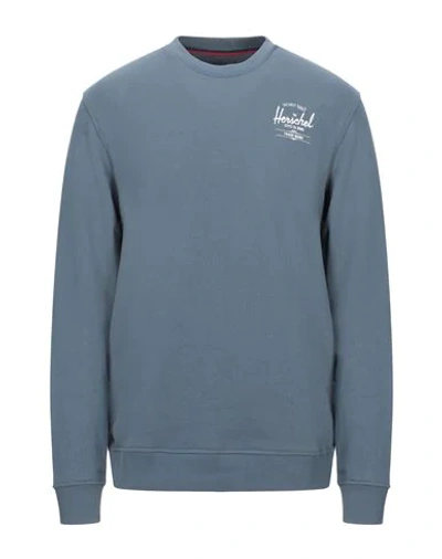 Shop Herschel Supply Co Sweatshirts In Slate Blue