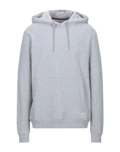Shop Herschel Supply Co Hooded Sweatshirt In Grey