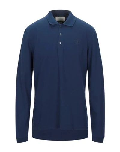 Shop Gucci Polo Shirt In Dark Blue