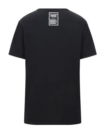 Shop Dolce & Gabbana Man T-shirt Black Size 34 Cotton
