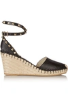 VALENTINO GARAVANI The Rockstud Leather Espadrilles