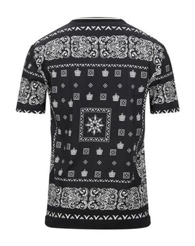 Shop Dolce & Gabbana Man T-shirt Black Size 40 Cotton, Elastane