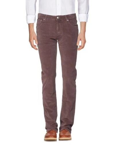 Shop Jacob Cohёn Man Pants Light Brown Size 36 Cotton, Elastane In Beige