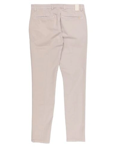 Shop Yan Simmon Man Pants Light Grey Size 44 Cotton, Elastane