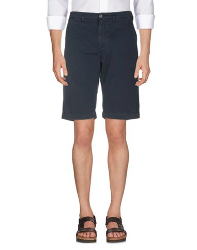 Shop 40weft Man Shorts & Bermuda Shorts Midnight Blue Size 26 Cotton